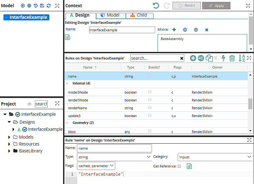 ContextPaneWithModelSelected