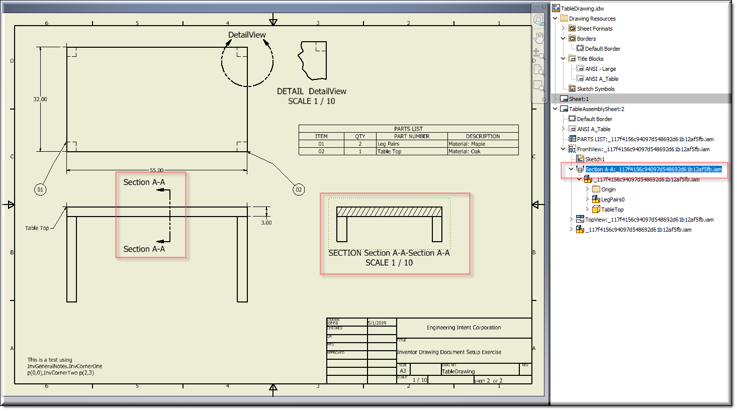 InvSectionDrawingViewEx3